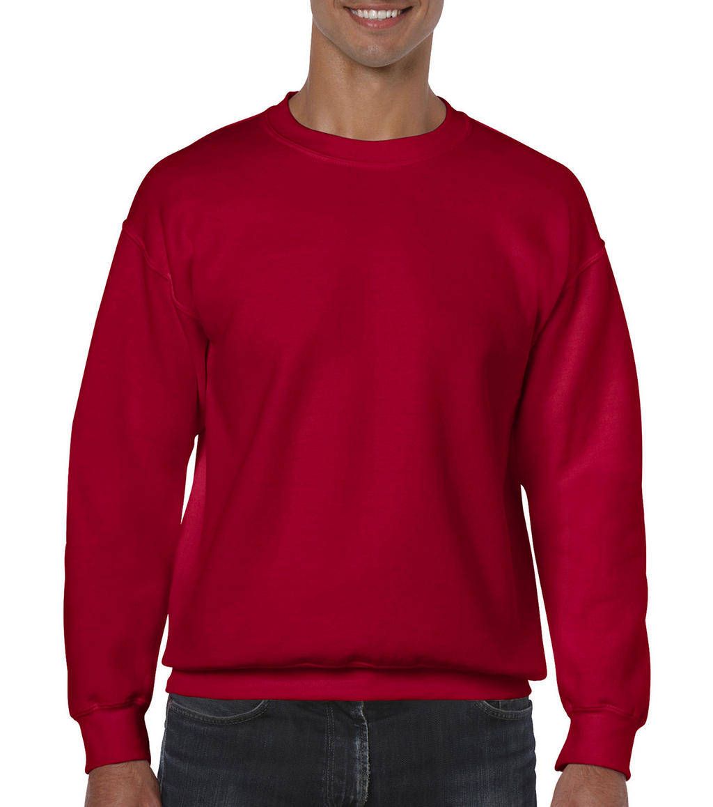  Heavy Blend Adult Crewneck Sweat in Farbe Cherry Red