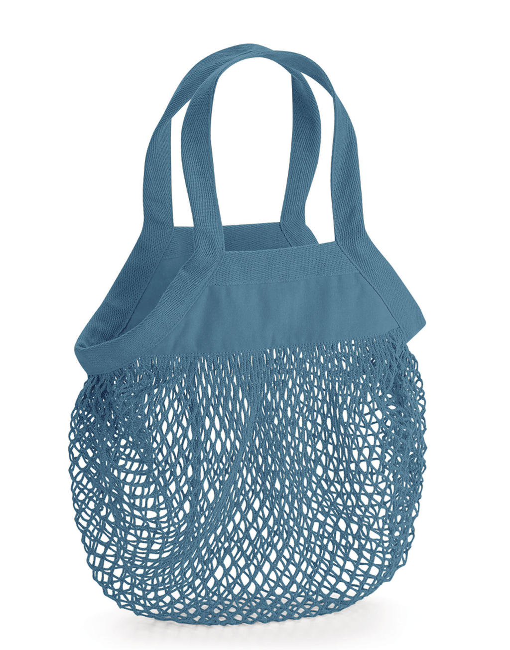  Organic Cotton Mini Mesh Grocery Bag in Farbe Airforce Blue