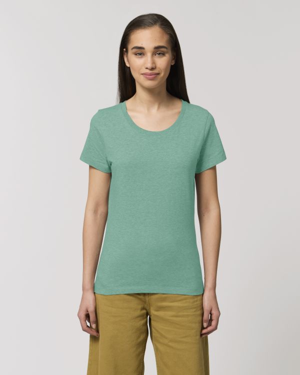 T-Shirt Stella Expresser in Farbe Mid Heather Green