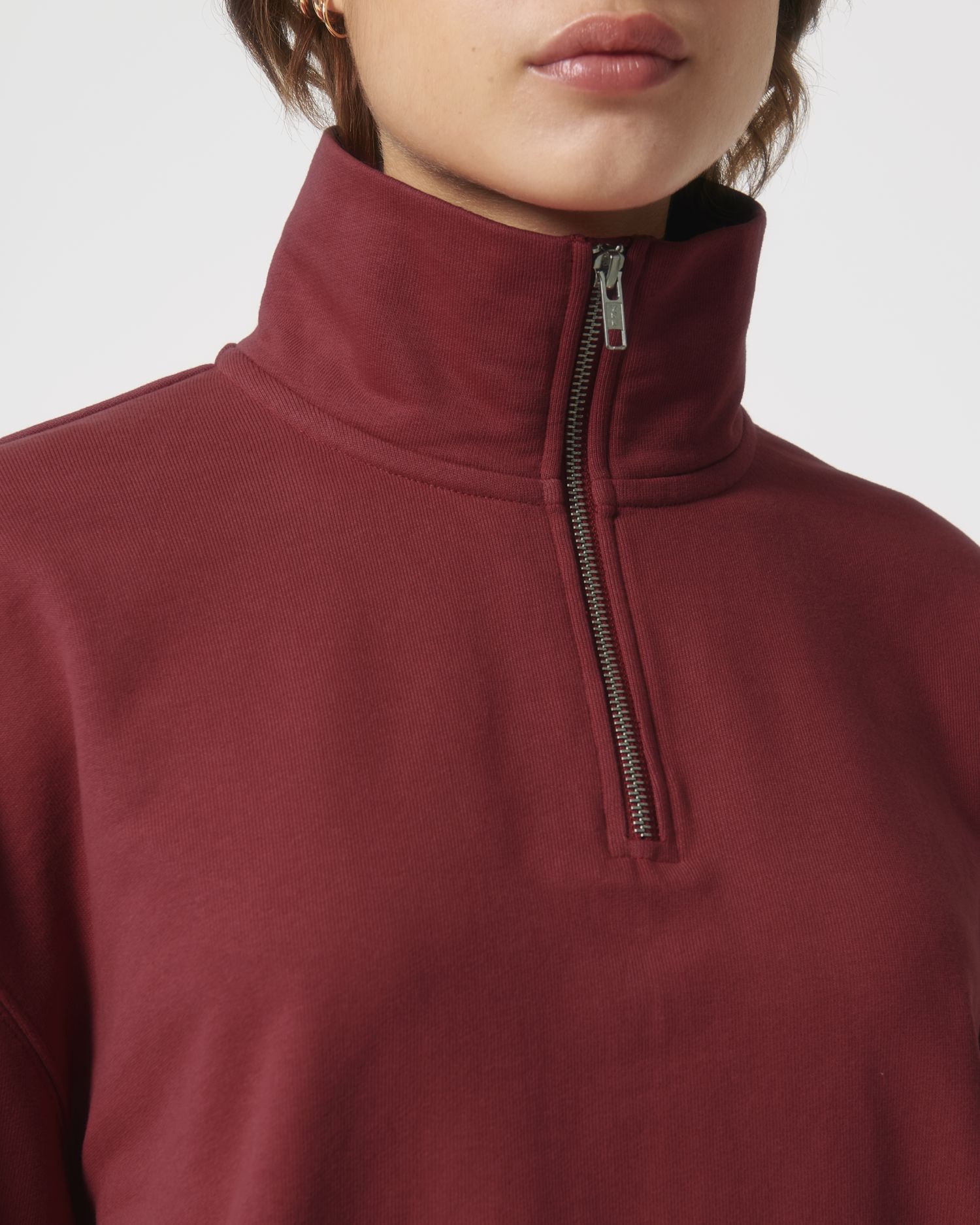 Crew neck sweatshirts Miller Dry in Farbe Red Earth