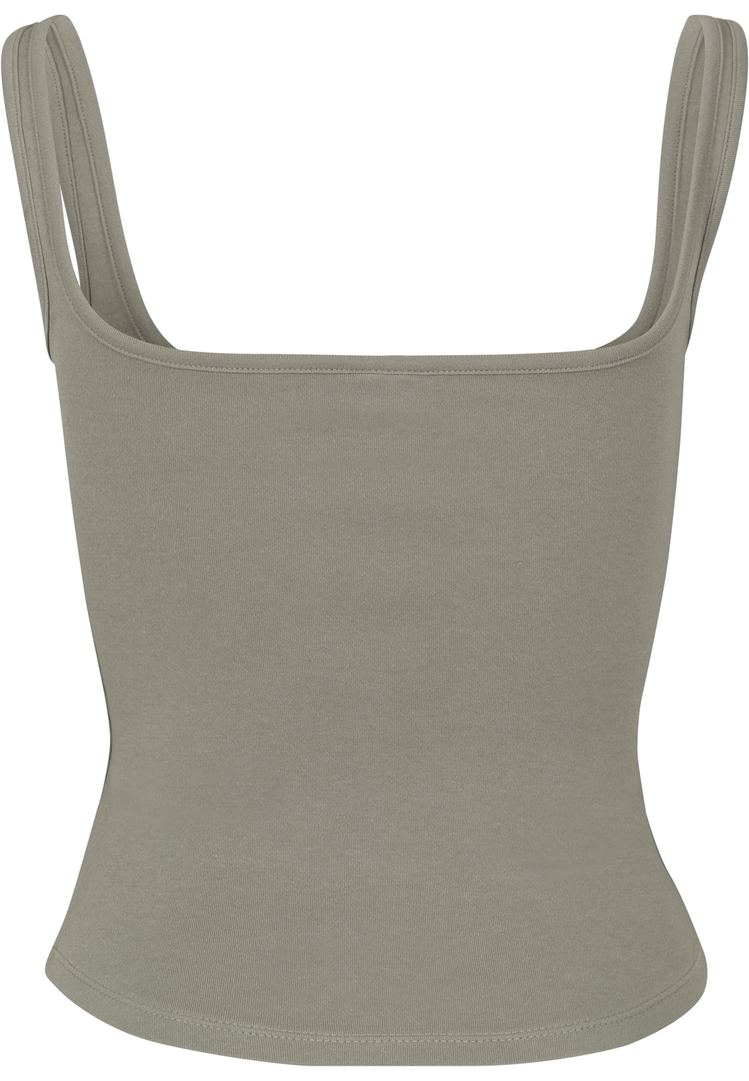 Tops & Tanks Ladies Wide Neck Top in Farbe green/grey