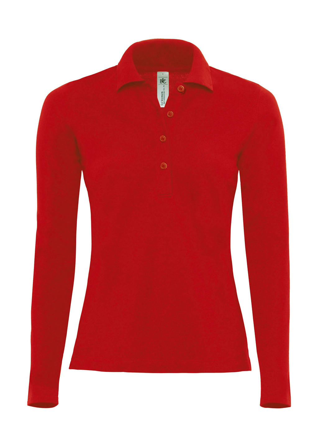  Safran Pure LSL/women Polo in Farbe Red