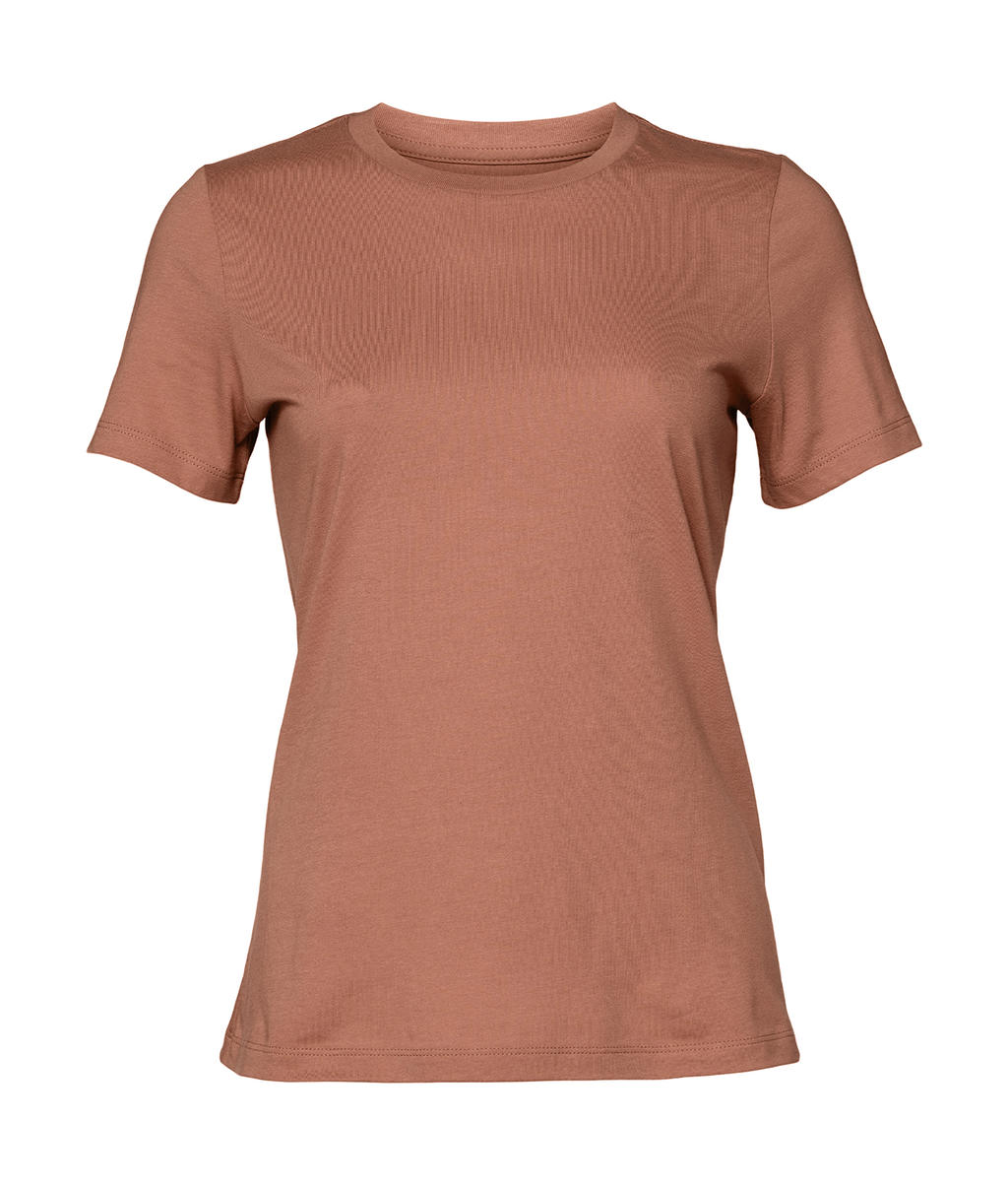  Womens Relaxed Jersey Short Sleeve Tee in Farbe Terracotta