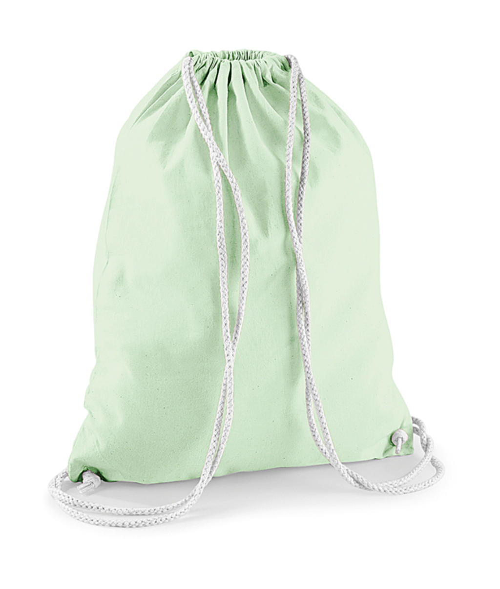  Cotton Gymsac in Farbe Pastel Mint/White