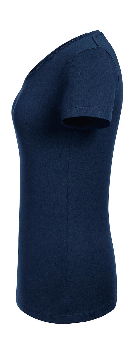 Ladies Pure Organic V-Neck Tee in Farbe French Navy