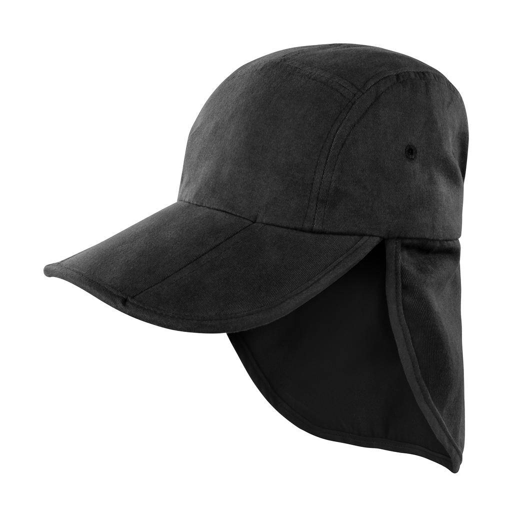  Fold Up Legionnaire Cap in Farbe Black