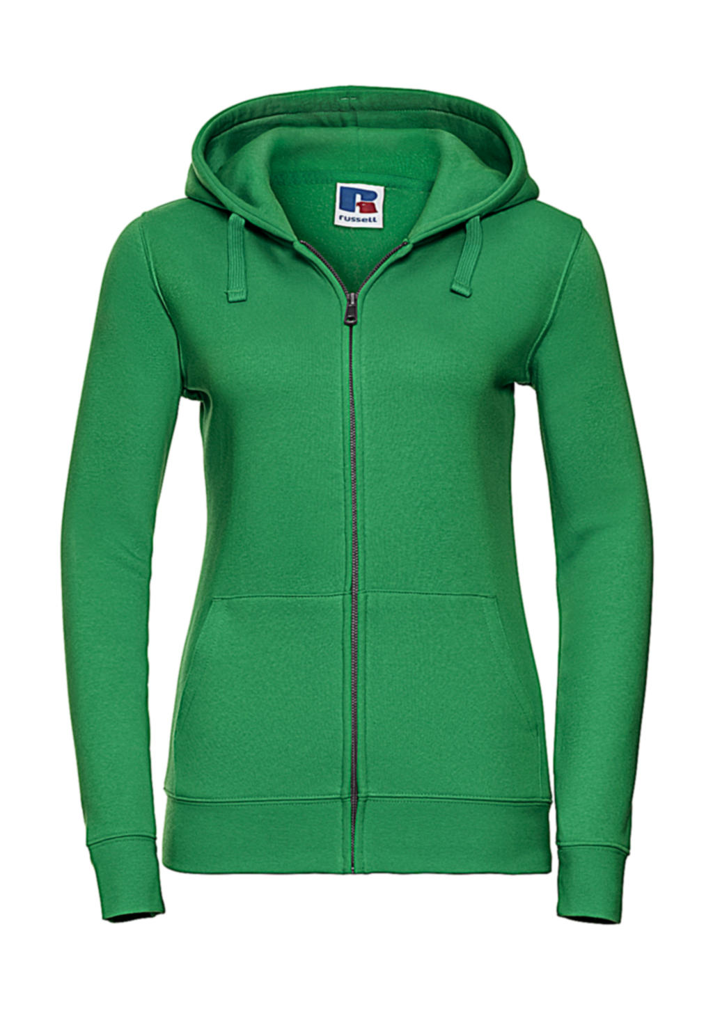  Ladies Authentic Zipped Hood in Farbe Apple