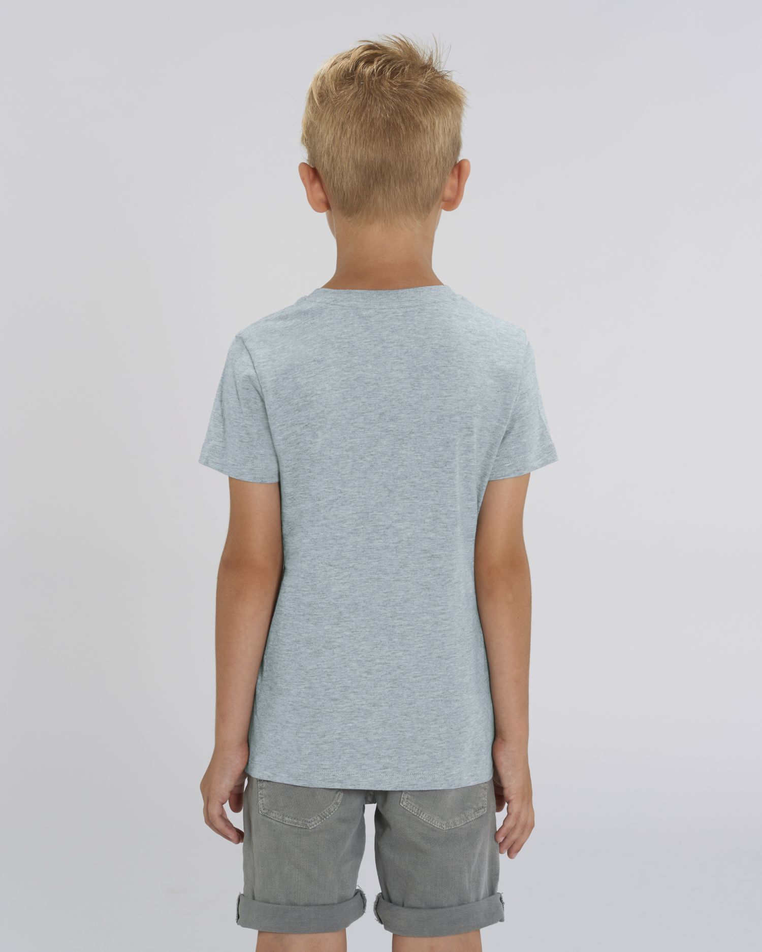 Kids T-Shirt Mini Creator in Farbe Heather Ice Blue