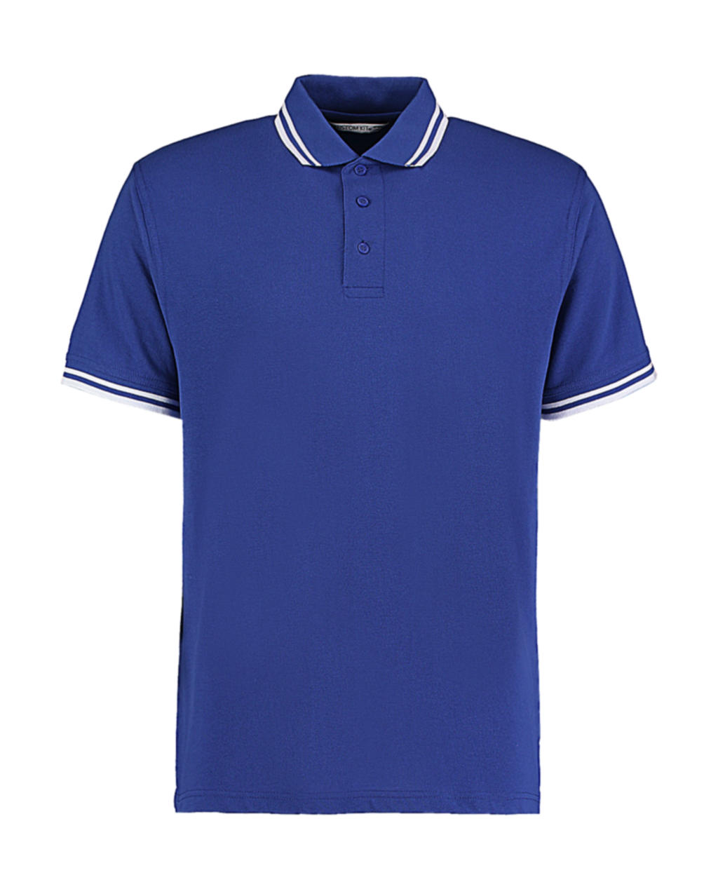  Classic Fit Tipped Collar Polo in Farbe Royal/White