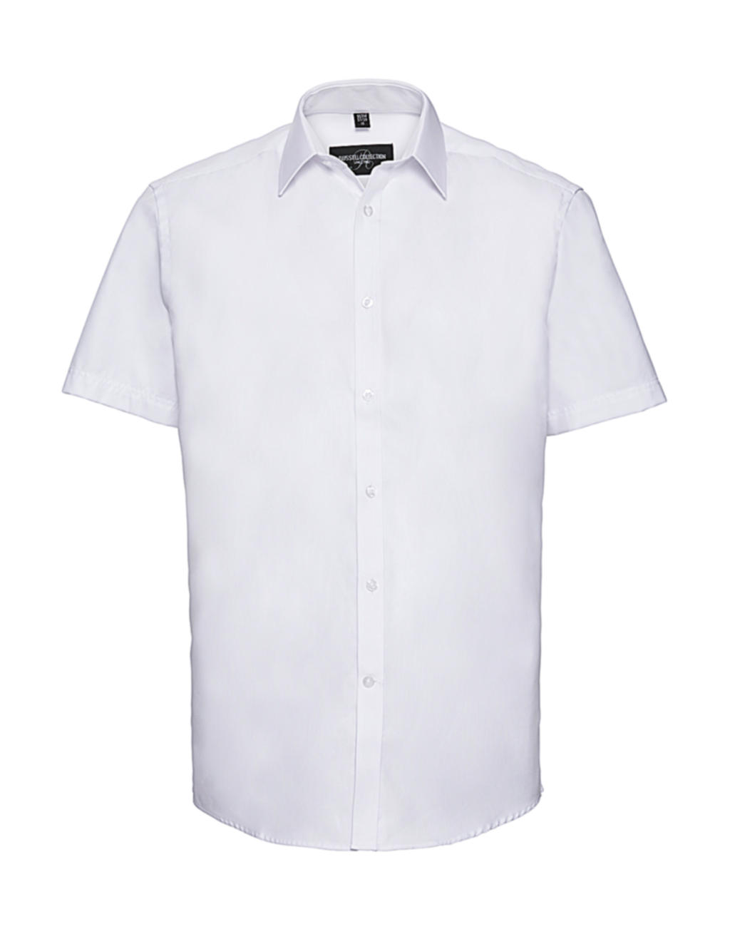  Mens Herringbone Shirt in Farbe White