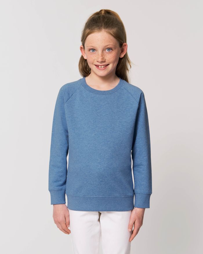Kids Sweatshirt Mini Scouter in Farbe Mid Heather Blue
