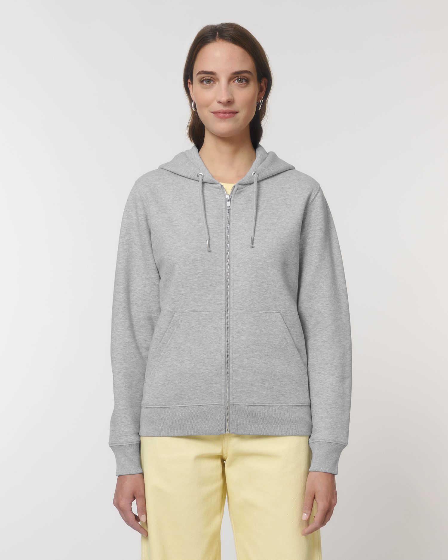 Zip-thru sweatshirts Stanley Cultivator in Farbe Heather Grey