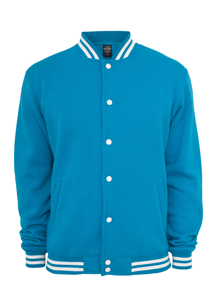 College Jacken College Sweatjacket in Farbe turquoise