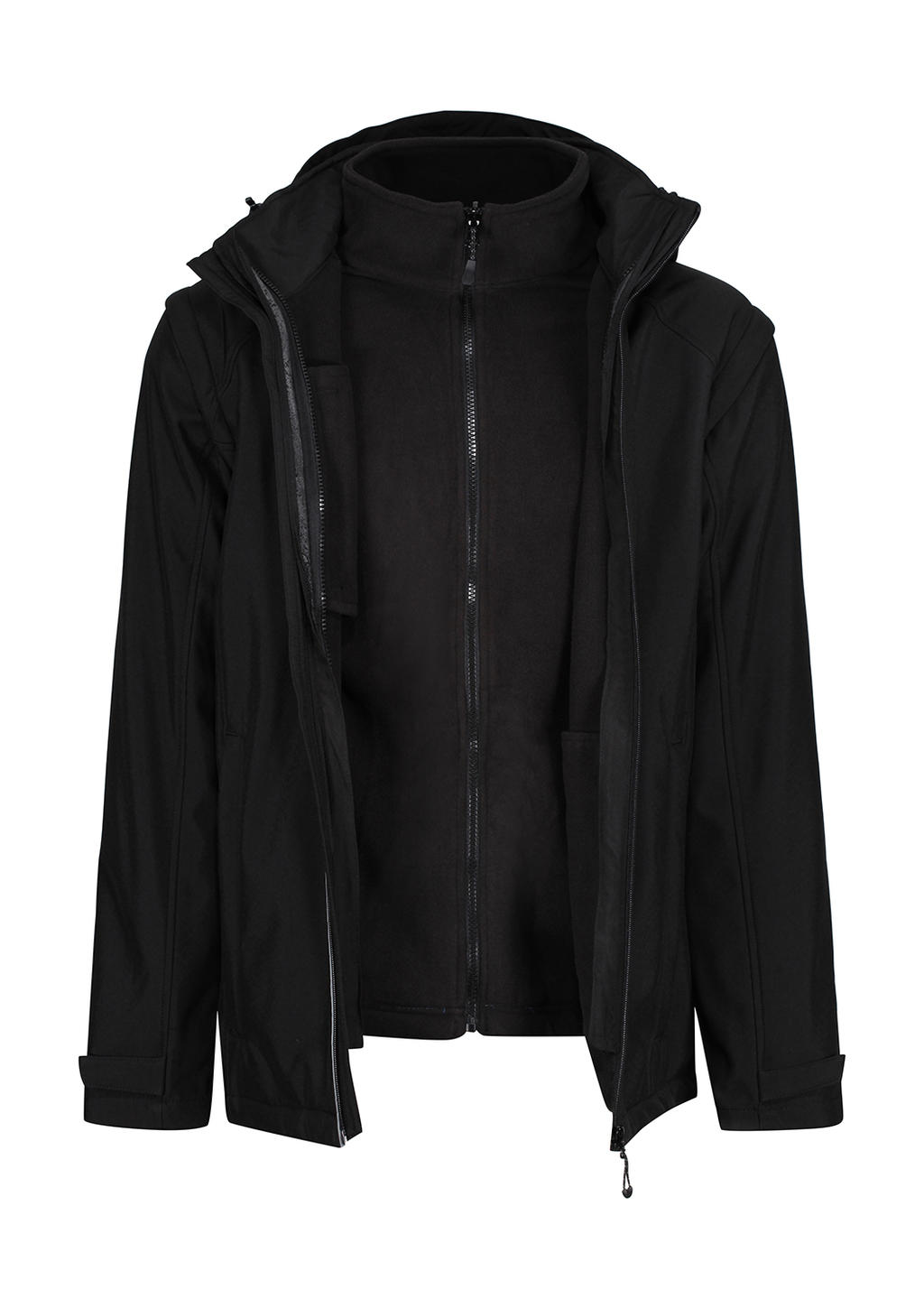  Erasmus 4-in-1 Softshell Jacket in Farbe Black/Black