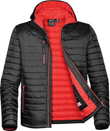  Womens Gravity Thermal Jacket in Farbe Black/True Red