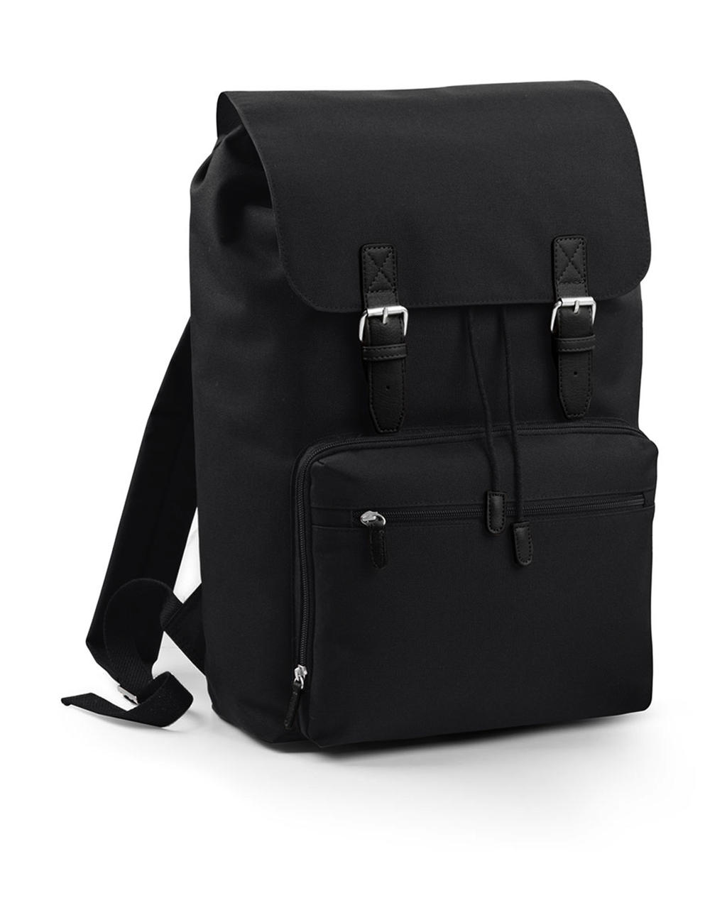  Vintage Laptop Backpack in Farbe Black/Black