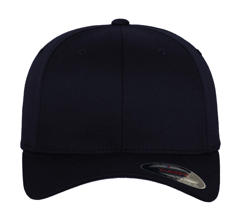  Fitted Baseball Cap in Farbe Navy