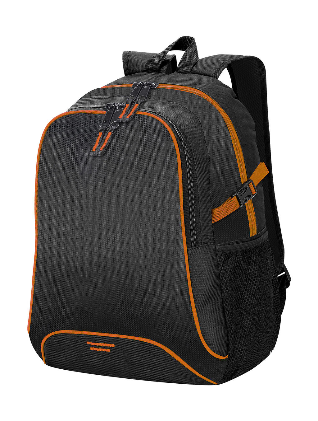  Osaka Basic Backpack in Farbe Black/Orange