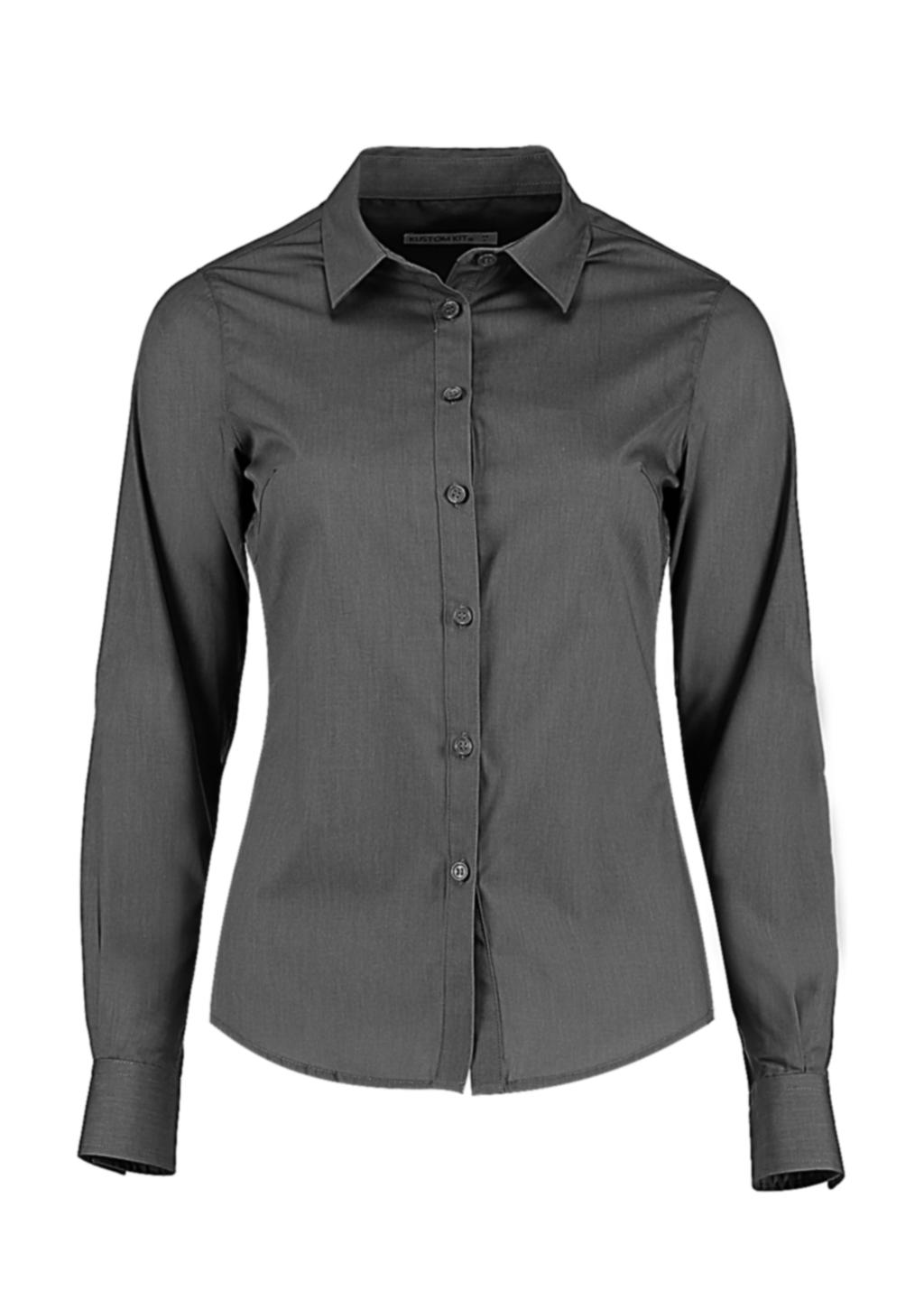 Womens Tailored Fit Poplin Shirt in Farbe Graphite