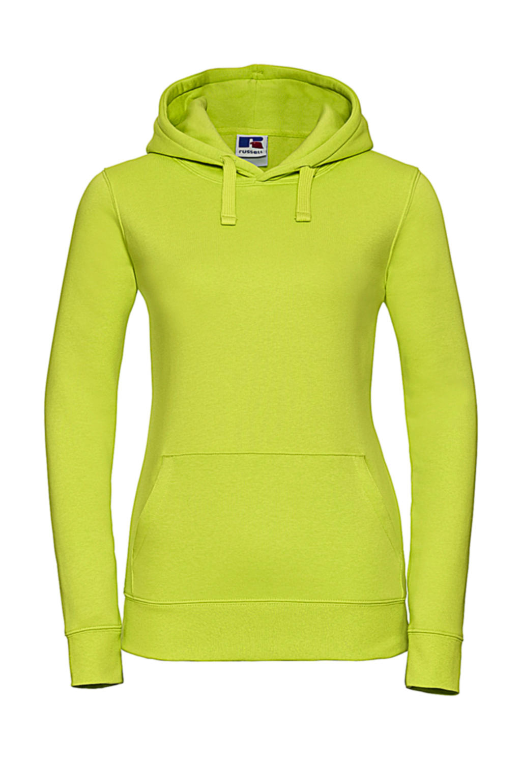 Ladies Authentic Hooded Sweat in Farbe Lime