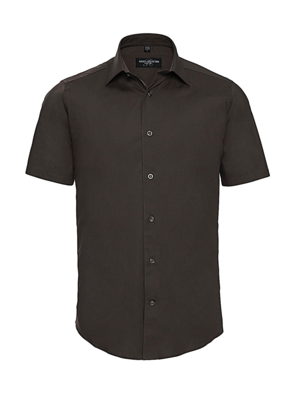  Fitted Stretch Shirt in Farbe Chocolate