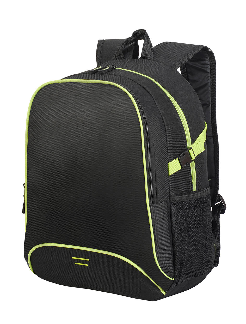  Osaka Basic Backpack in Farbe Black/Lime Green