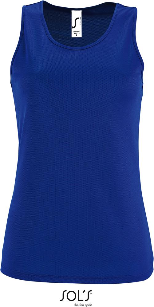 T-Shirt Sporty Tt Women Damen Racerback Sport Tank Top in Farbe royal blue