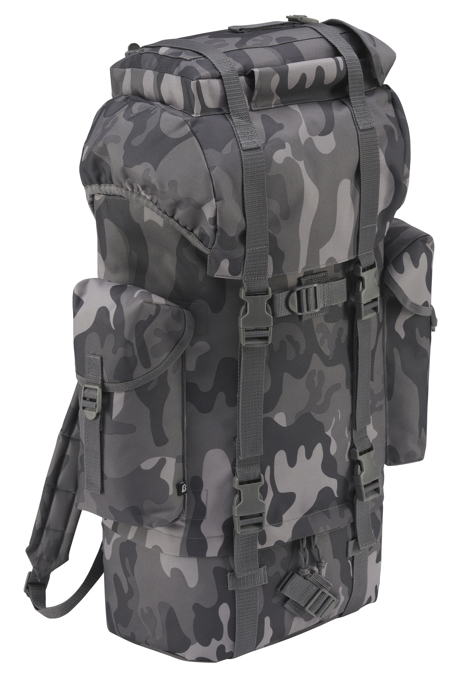 Taschen Nylon Military Backpack in Farbe grey camo