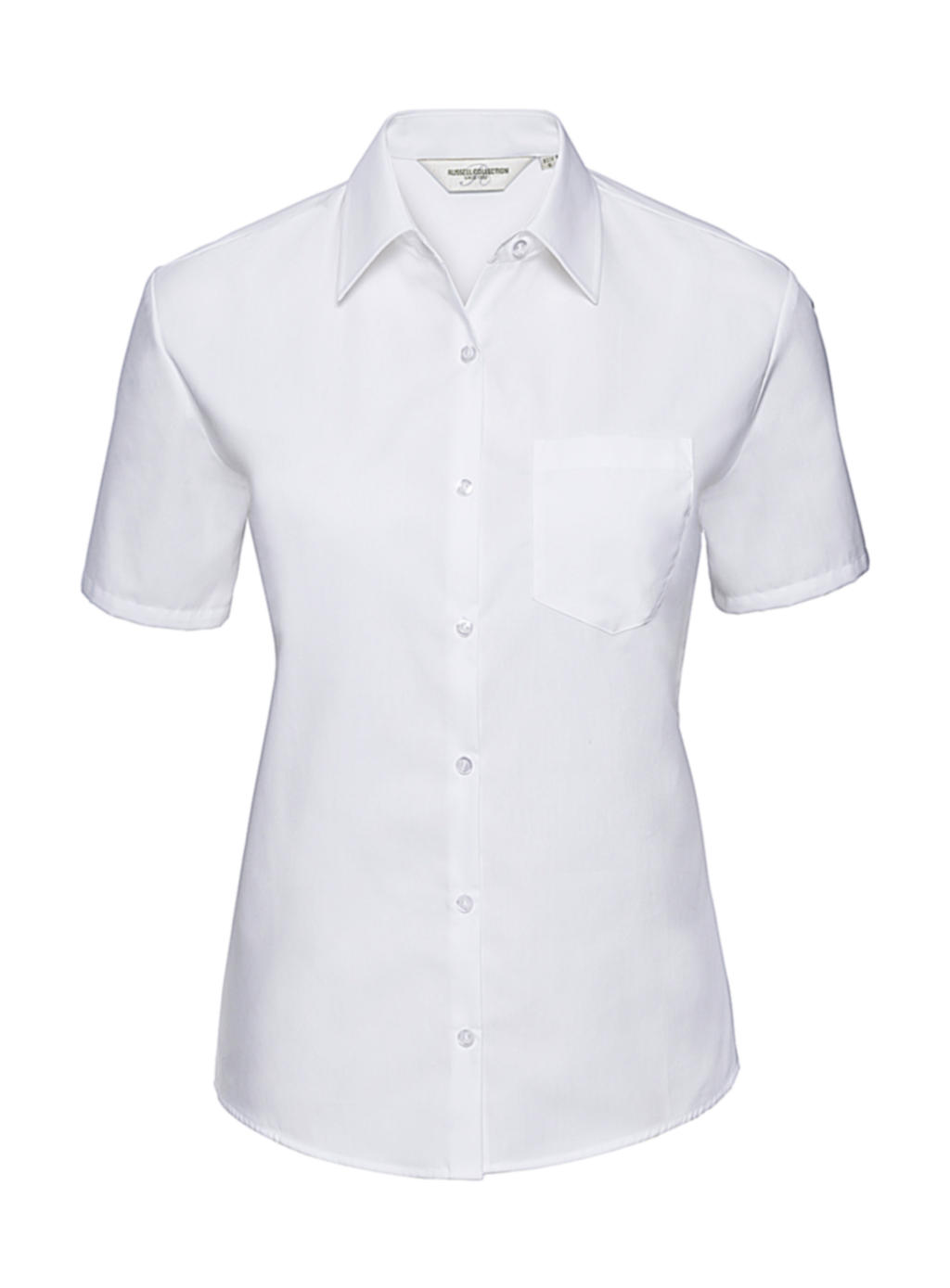  Ladies Cotton Poplin Shirt in Farbe White