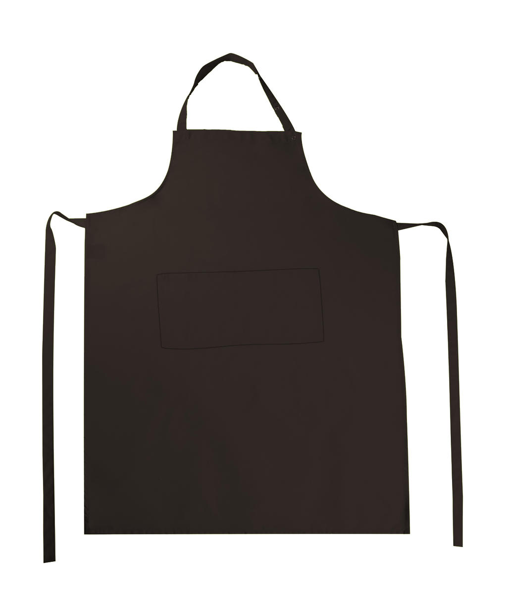  Amsterdam Bib Apron with Pocket in Farbe Brown