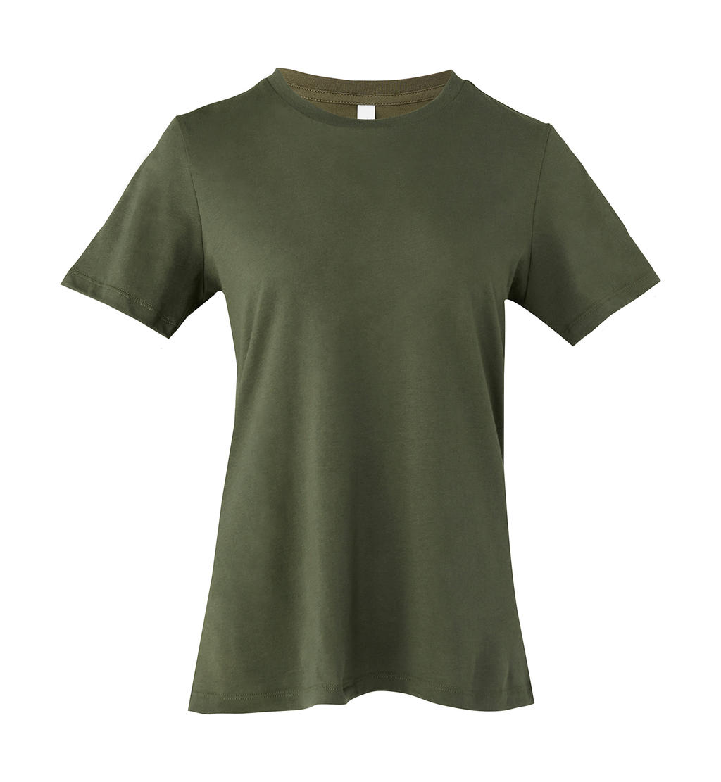  Womens Relaxed Jersey Short Sleeve Tee in Farbe Military Green