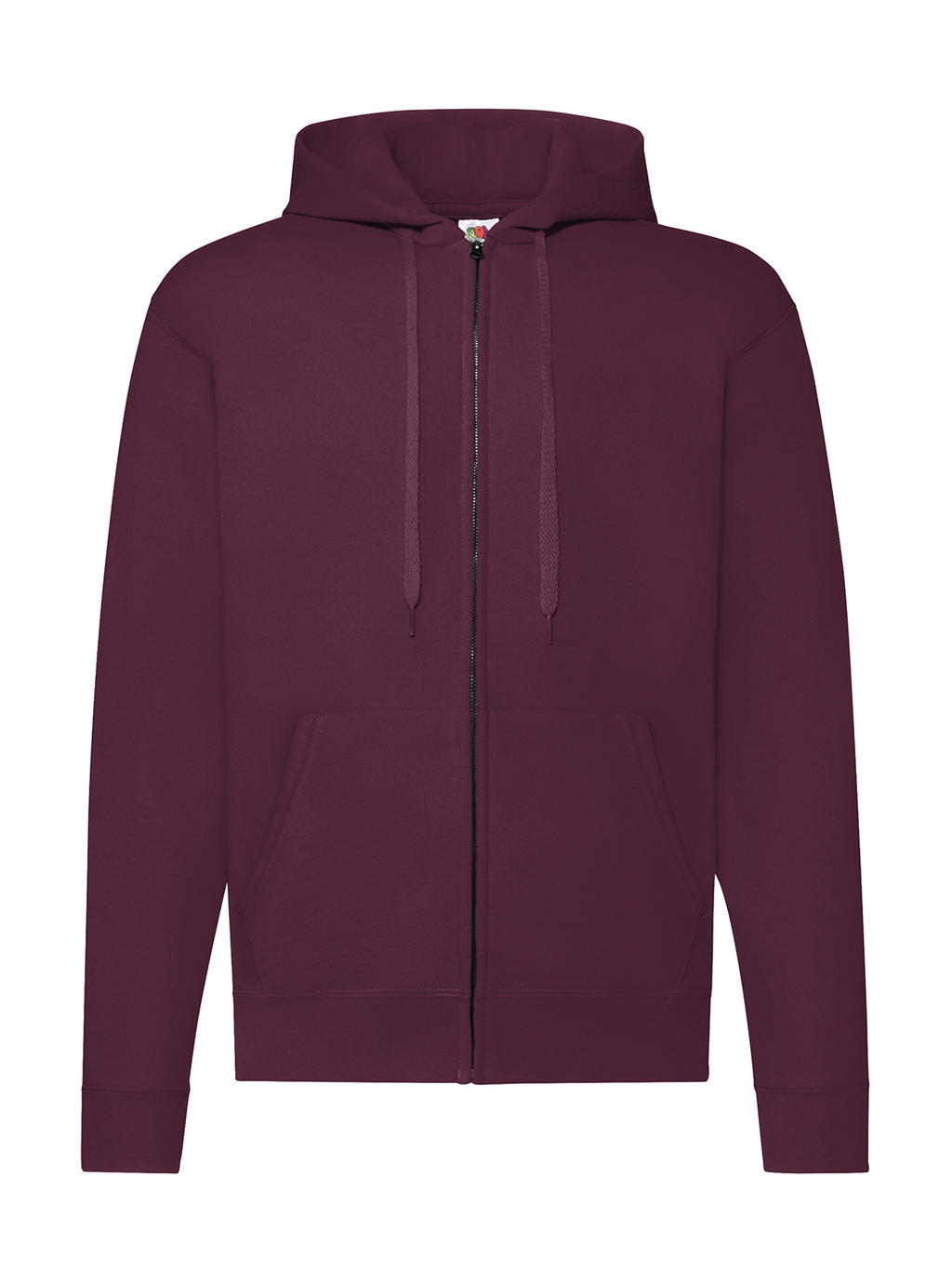  Classic Hooded Sweat Jacket in Farbe Burgundy