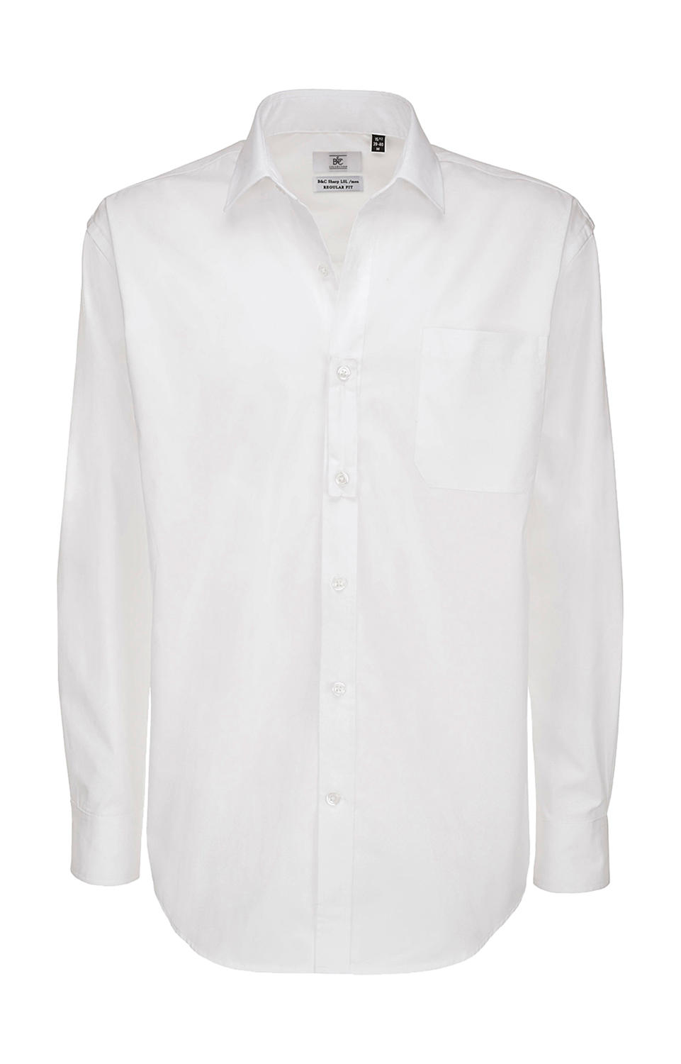  Sharp LSL/men Twill Shirt  in Farbe White