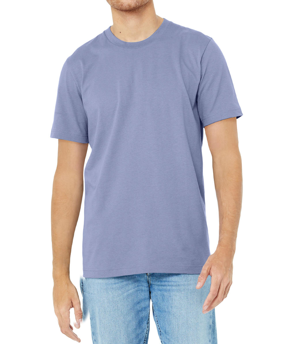  Unisex Jersey Short Sleeve Tee in Farbe Lavender Blue