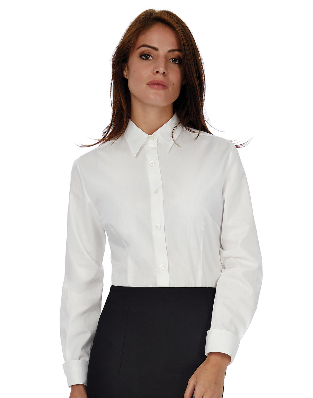  Heritage LSL/women Poplin Shirt in Farbe White