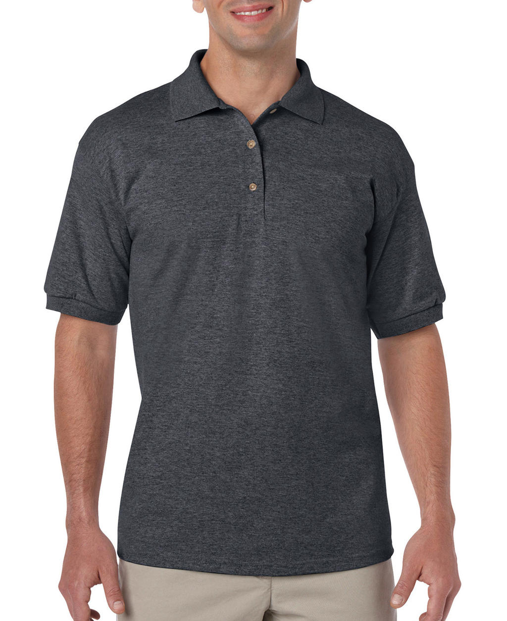  DryBlend Adult Jersey Polo in Farbe Dark Heather