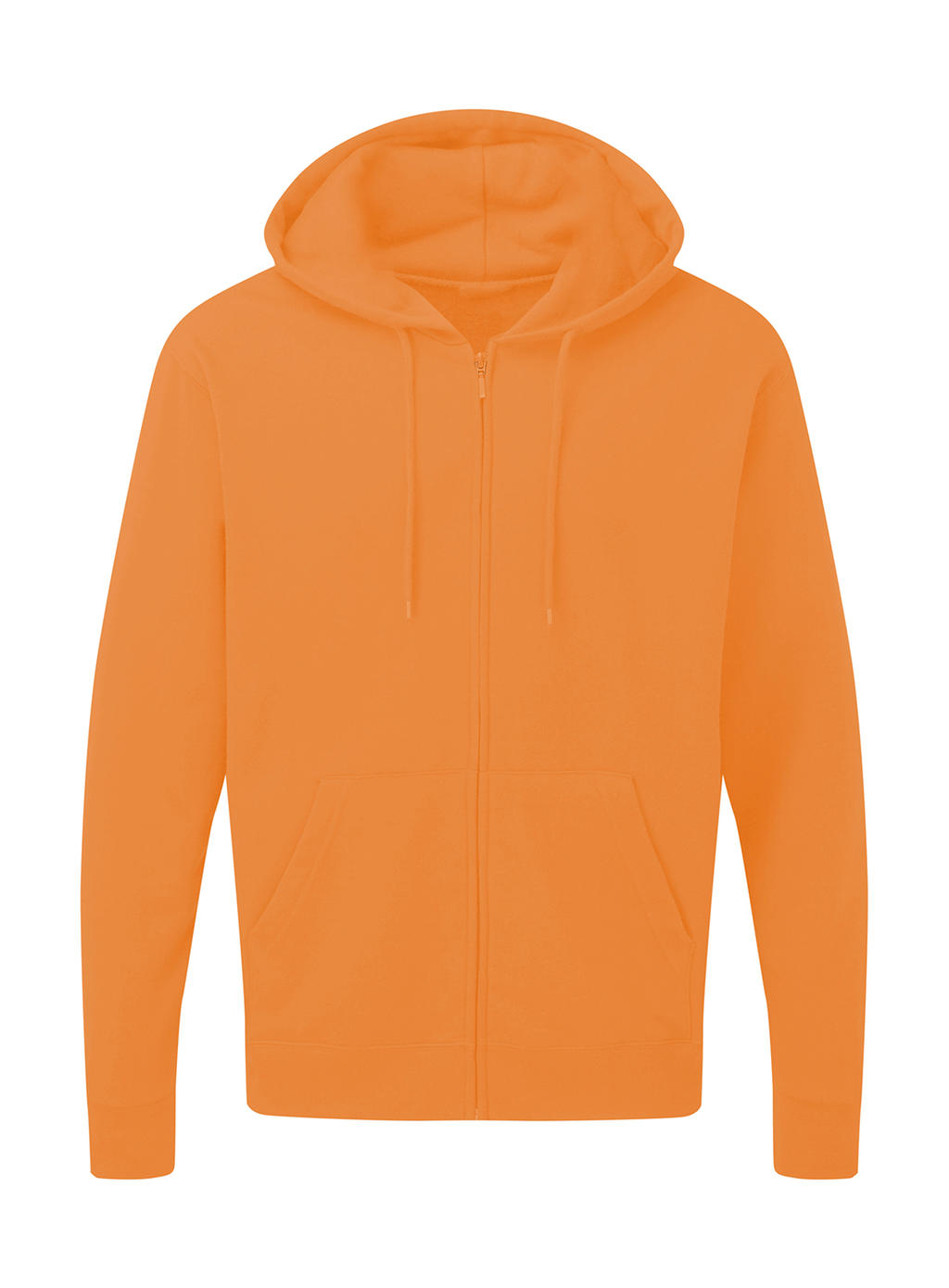  Mens Zip Hood in Farbe Bright Orange
