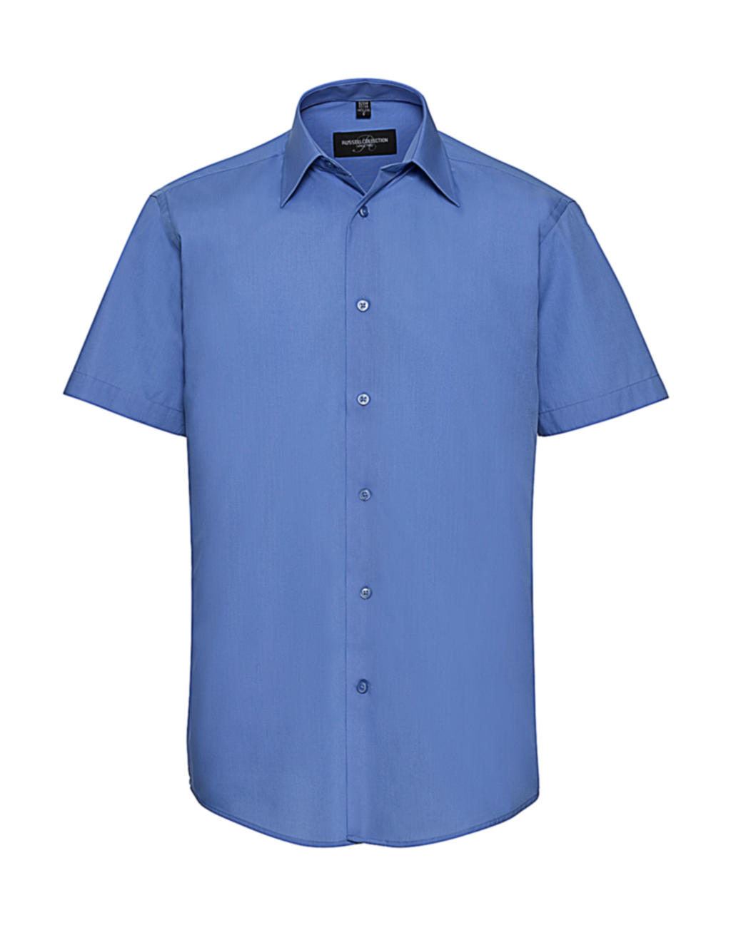  Tailored Poplin Shirt in Farbe Corporate Blue