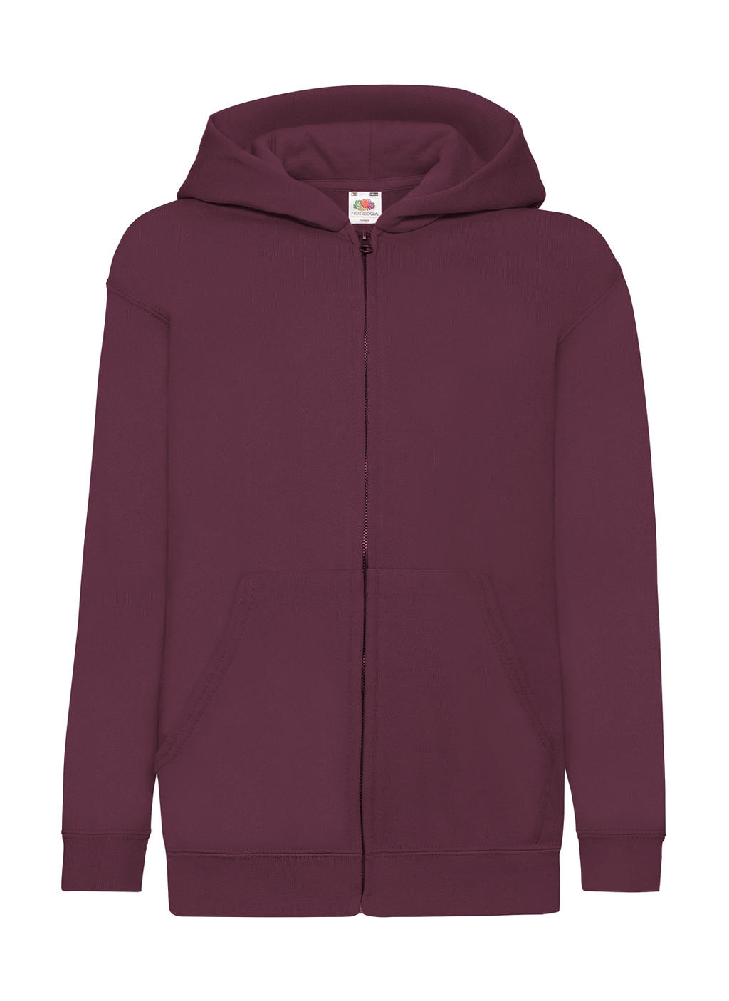  Kids Classic Hooded Sweat Jacket in Farbe Burgundy