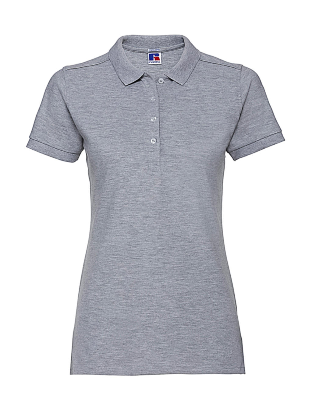  Ladies Fitted Stretch Polo in Farbe Light Oxford