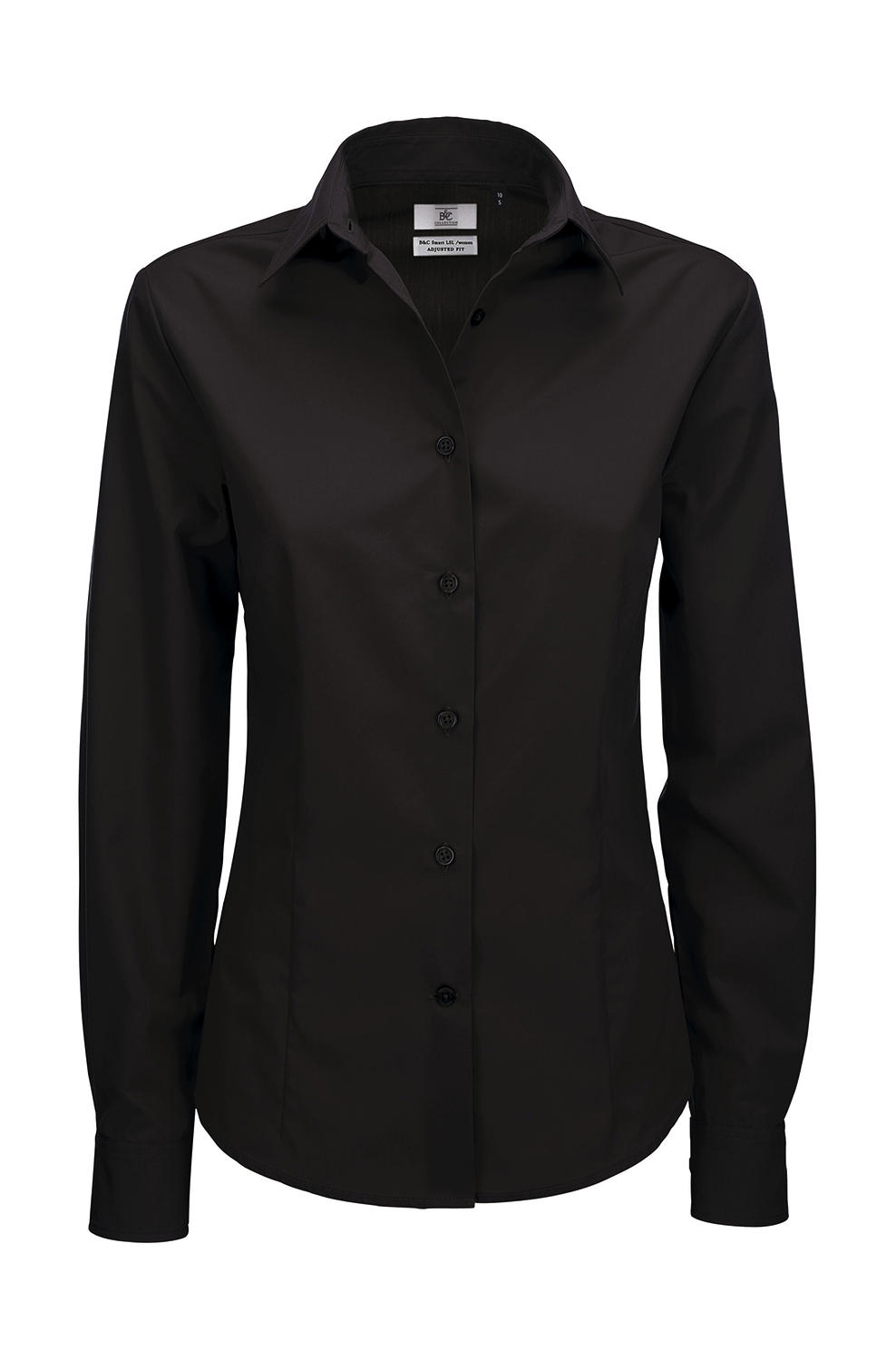  Smart LSL/women Poplin Shirt in Farbe Black