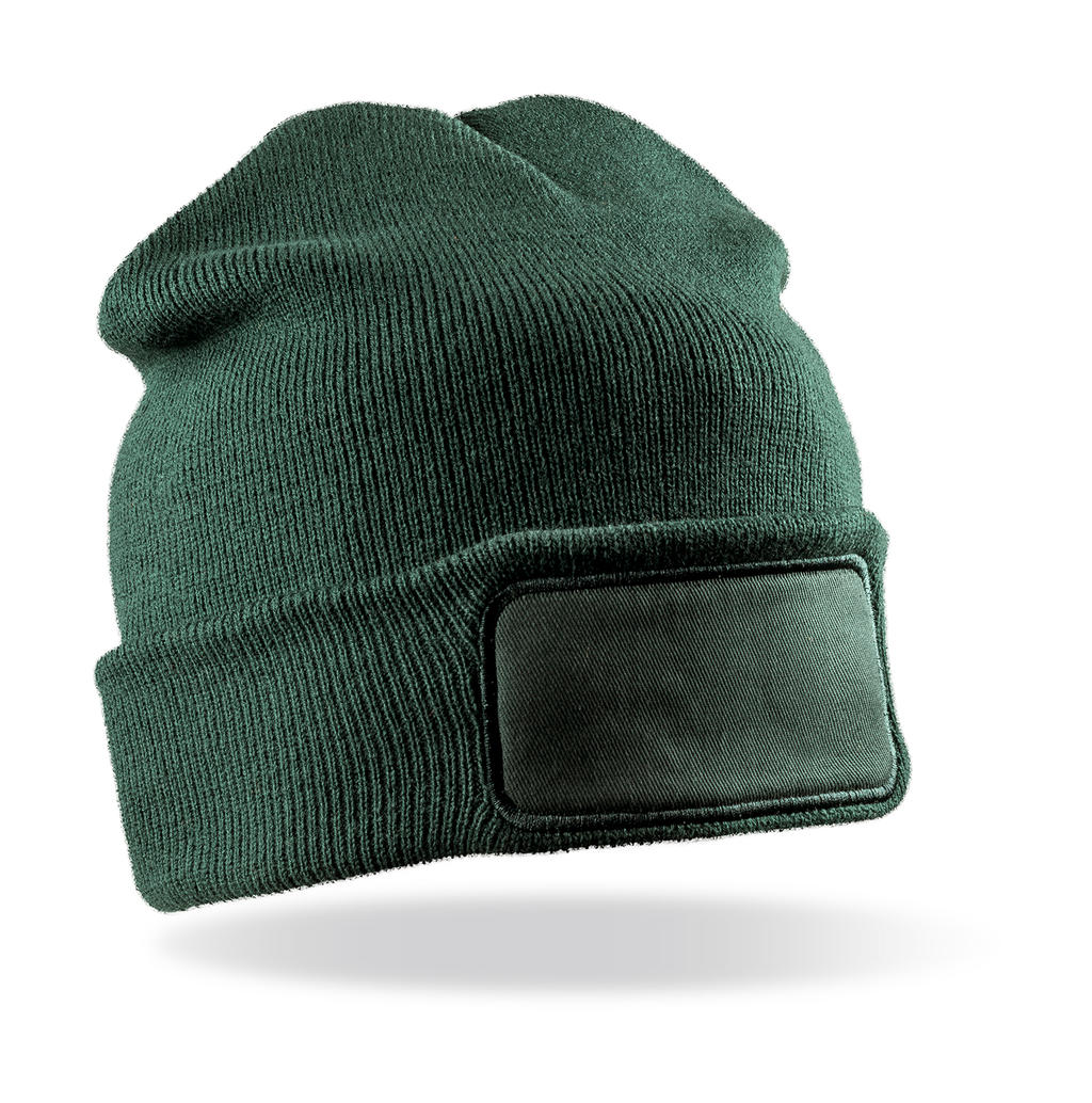  Double Knit Printers Beanie in Farbe Bottle Green