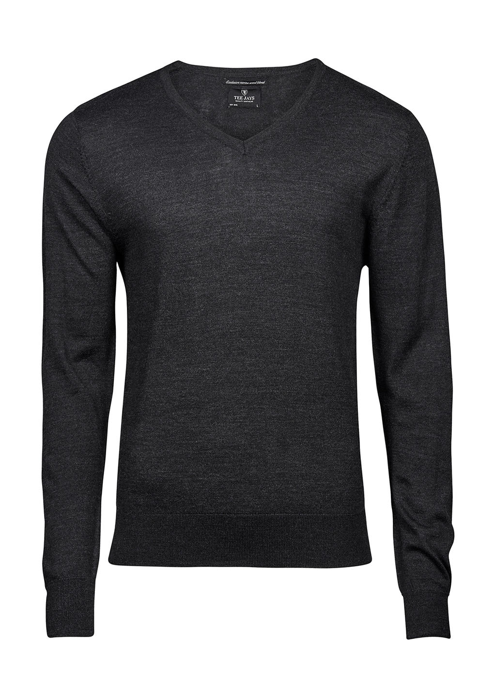  Mens V-Neck Sweater in Farbe Dark Grey