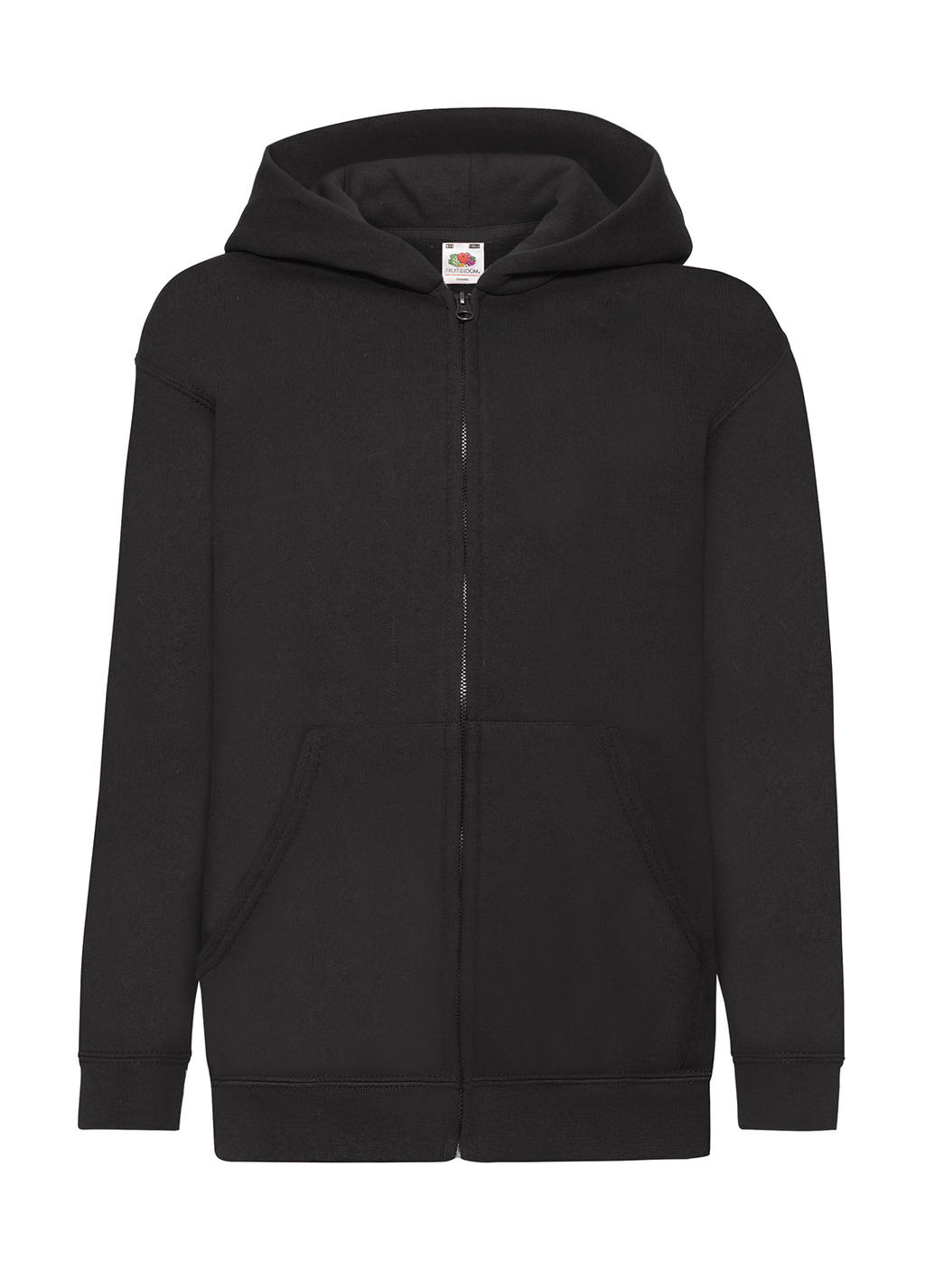  Kids Classic Hooded Sweat Jacket in Farbe Black