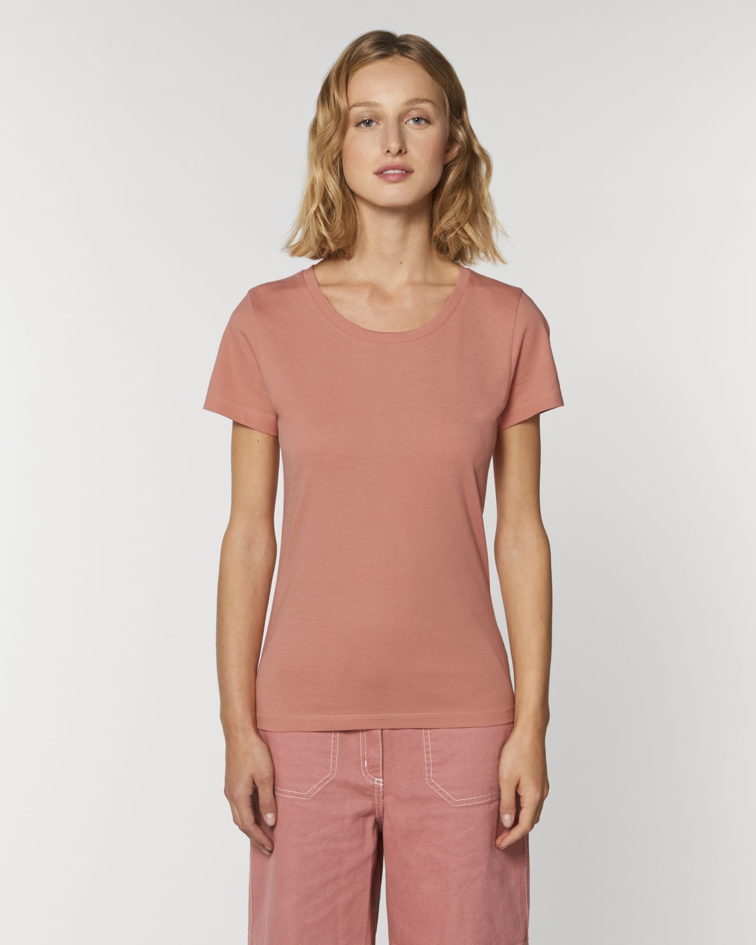 T-Shirt Stella Expresser in Farbe Rose Clay