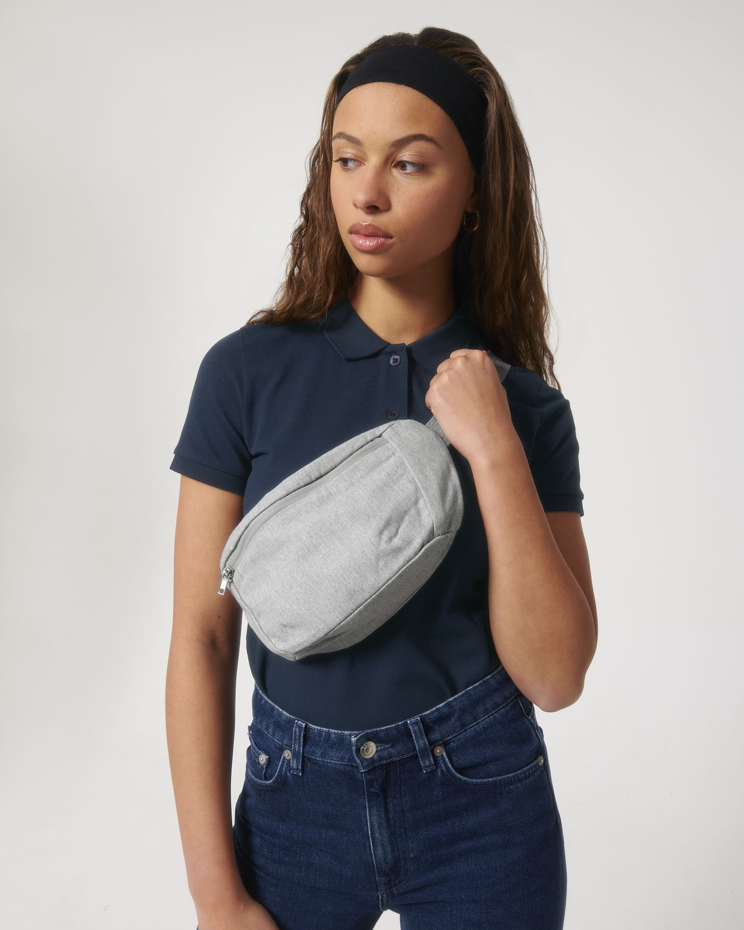 Tasche Hip Bag in Farbe Heather Grey