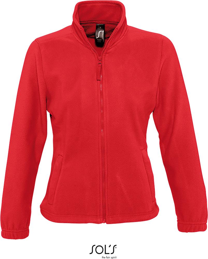 Fleece North Women Damen Fleece Jacke in Farbe red