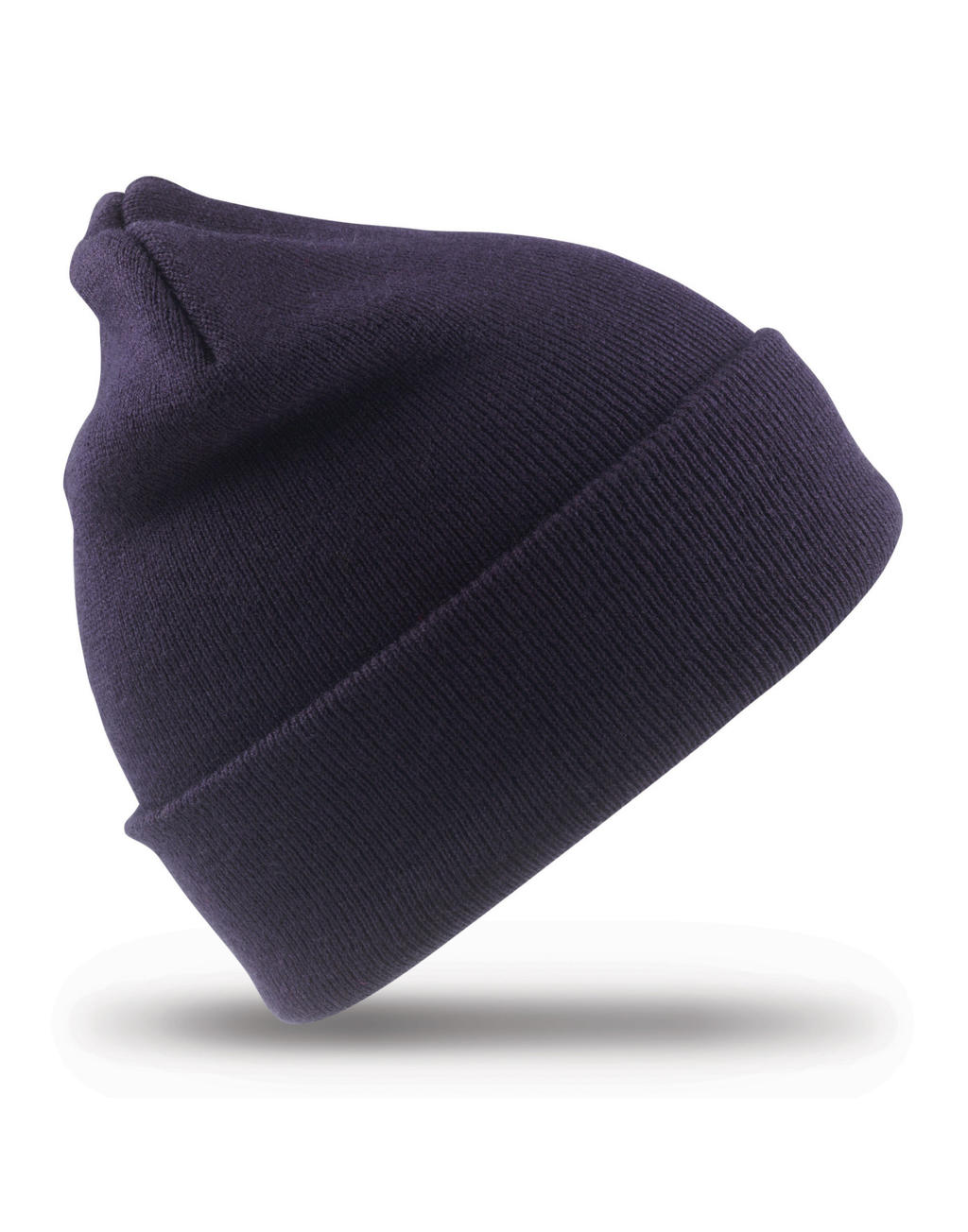  Recycled Woolly Ski Hat in Farbe Navy