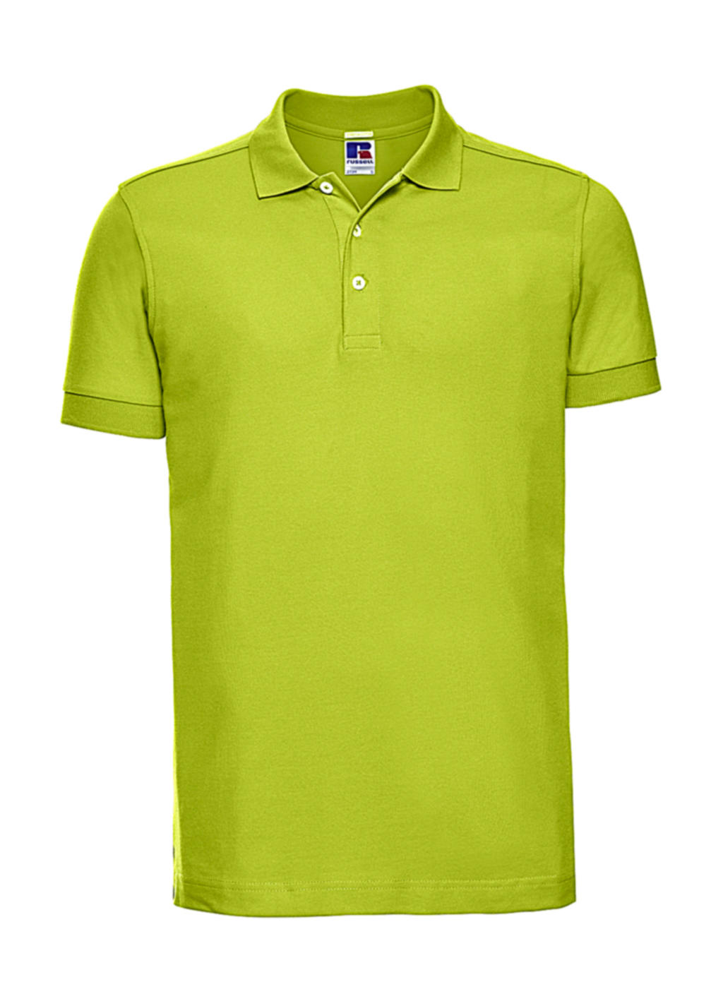  Mens Fitted Stretch Polo in Farbe Lime