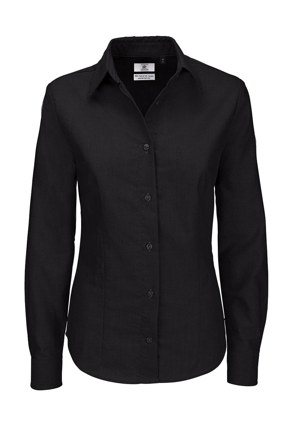  Oxford LSL/women Shirt in Farbe Black